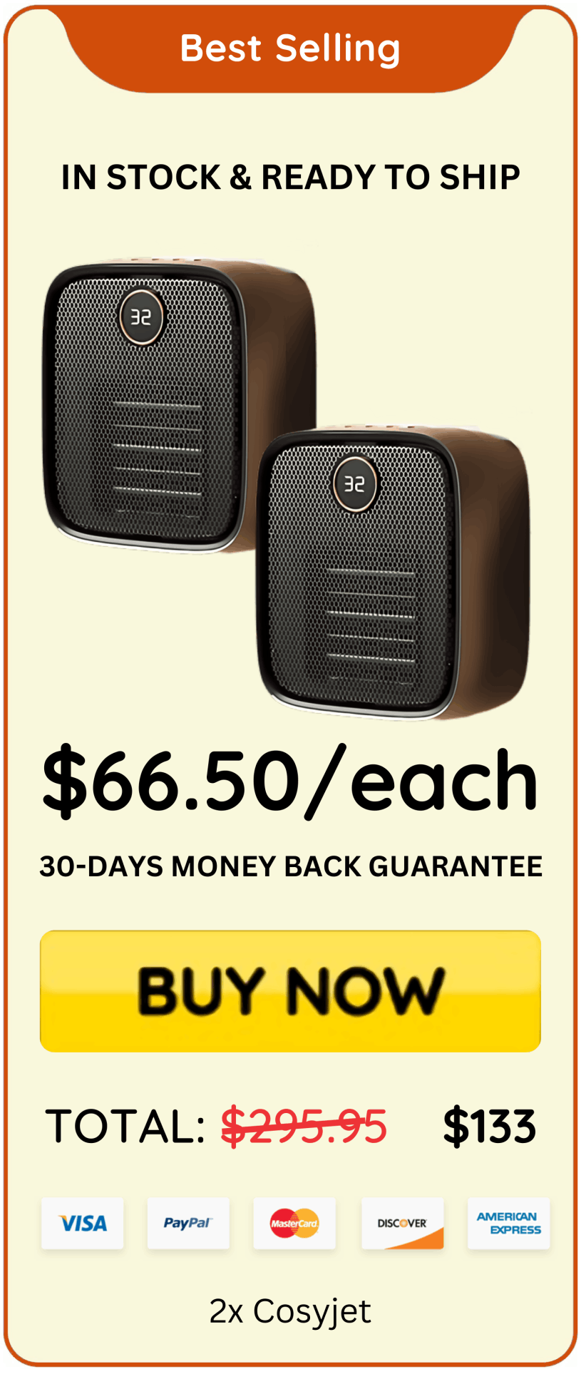 CosyJet offer best price 